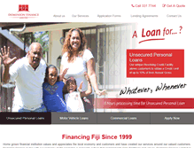 Tablet Screenshot of dominionfinance.com.fj